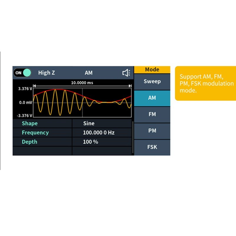Single Signal Generator 60MHz Wide Amplitude and Frequency Range Arbitrary