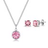 Philip Jones October (Tourmaline) Birthstone Necklace & Earrings Set Created
