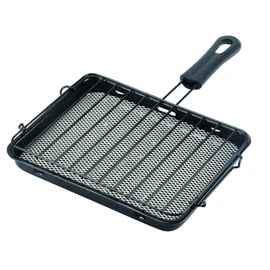 Pearl Metal HB-6033 Fish Grill, Straight, Ceramic, For Gas Fires, Hot Grill, Black