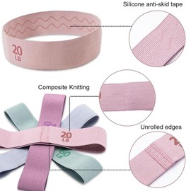 YQQZQ Resistance Bands for Working Out, Workout for Legs and Butt Exercise 4 Booty Bands for Women Men Legs and Butt,Yoga,Pilates,Rehab,Fitness and Home Workout