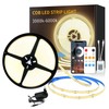Yeewhale Cob LED Strip 15 m, App Control, with Remote