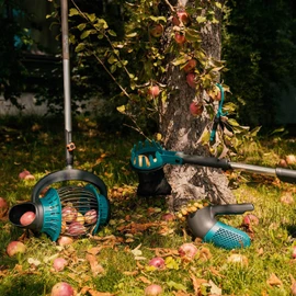 GARDENA combisystem Berry Picker: harvester with integrated basket for collecting berries, rotating attachment for berries or fruit, integrated handle, small feet for standing (17400-20)