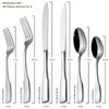 Alata Kate 48-Piece Silverware Set with steak knife Service for