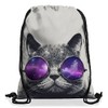 VOID Space Cat Backpack Gym Bag Sport Jute Bag Galaxy