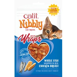 Catit Nibbly Grain-Free Healthy Cat Treats with Real Chicken