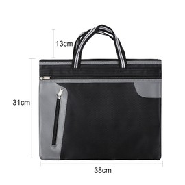 Business Bag, Handbag, A4 Size, Office Bag, Document/Document Holder, 2 Layers, Large Capacity File Case, File Storage Tote Bag, Zipper, Durable, Oxford, Men's, Women's, Work, Business Trip, School,