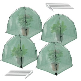 Mini Greenhouse, Foil Greenhouse, Small Winter Tent for Plants, Winter Tent Plants, Wintering Tent, Greenhouse Film, Waterproof, Weatherproof, 56 x 56 x 56 cm for Balcony (1 Piece)