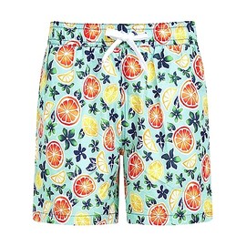 Kanu Surf Men's Standard Havana Swim Trunks (Regular & Extended Sizes), Citrus Aqua