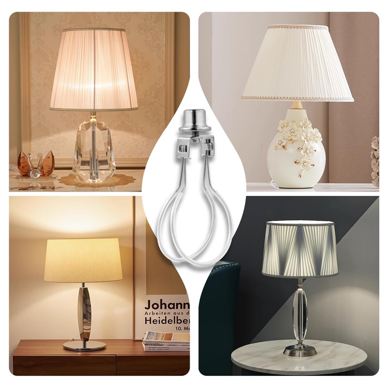 Lamp Shade Holder,Lamp Shade Light Bulb Clip Adapter,Clip On Lampshade