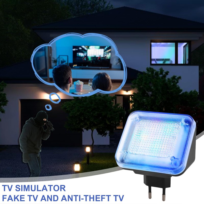 TV Simulator, LED TV-Simulatormit 12 LED's und 3 wählbaren Programmen,