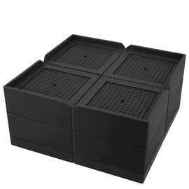 Umelee Washing Machine Rack, 2.9 inch (7.4 cm) Roll Type, Desk, Tables, Legs, Inserts, Washing Machine Stand, Anti-Vibration, Anti-Vibration, Noise Reduction, Anti-Slip, Floor Scratch-Resistant, Set