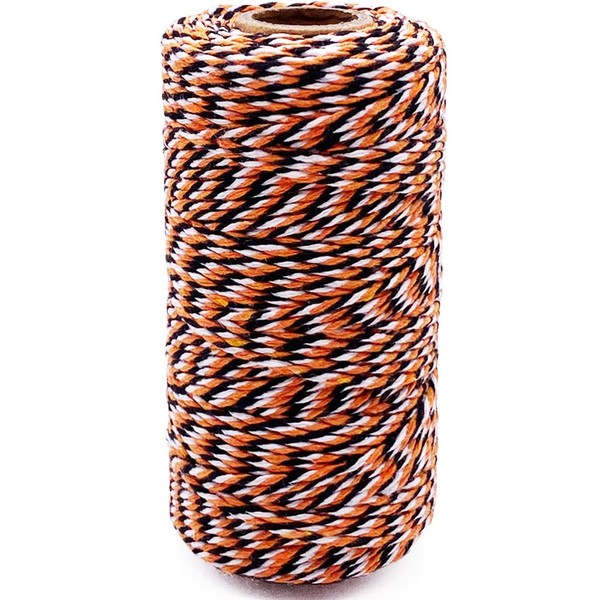 Twine String Orange and Black Butchers Twine 328 Feet 2mm