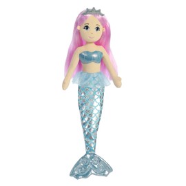 Aurora® Enchanting Sea Sparkles™ Crystal Stuffed Doll - Imaginative Play - Magical Companions - Blue 18 Inches