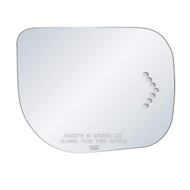 exactafit 8917SR Passenger Side Mirror Glass Replacement Repair With Turn Signal Arrow Compatible With 2007-2009 Nissan Armada, 2004-2008 Infiniti QX56