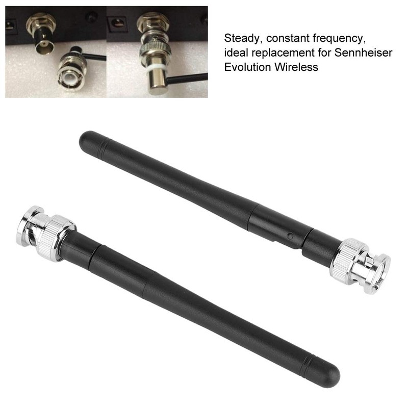 Antena UHF, 2PCS Antena UHF con Conector BNC para Receptor
