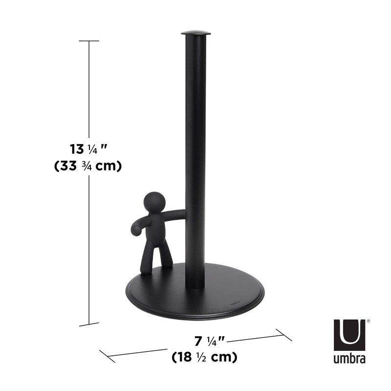 Umbra Buddy Counter Top Paper Towel Holder, Black, 11 x