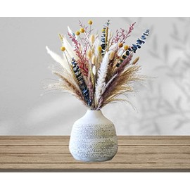 96pcs Pampas Grass , 17.7" Dried Flowers , Dried Flowers for Vase with 9styles , Pampas Grass Decor Tall , Pompous Grass , Dried Pampas Grass , Dried Flower Bouquet , Pampass Grass , Pampas Gras