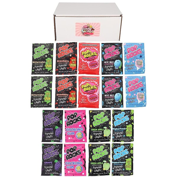 Pop Rocks Pack of 9 Flavors (2 of each flavor, Total of 18)