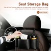 1 PCS Car Back Seat Hanging Bag, Strap-On Waterproof Leather