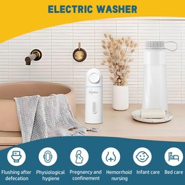 Portable Bidet for Travel, High Pressure Sprayer, 400ML Handheld Rechargeable Electric Portable Bidets for Women & Men