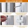 2pcs Sash Jammers Window Locks, Plastic Steel Casement Door and