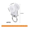 40 Pcs Curtain Track Roller Hooks Curtain Rail Ceiling Gliders