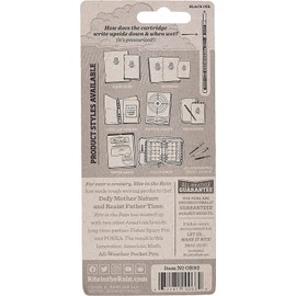 Rite in the Rain All-Weather EDC Pen, Orange POKKA 2-Pack, Black 0.9mm Ink, Fine Point (No. OR92), 1 Count (Pack of 2)