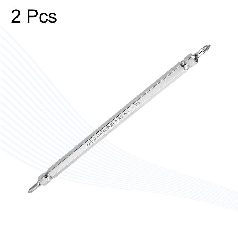 sourcing map 2pcs Magnetic Double Ended Screwdriver Bit 3mm PH2
