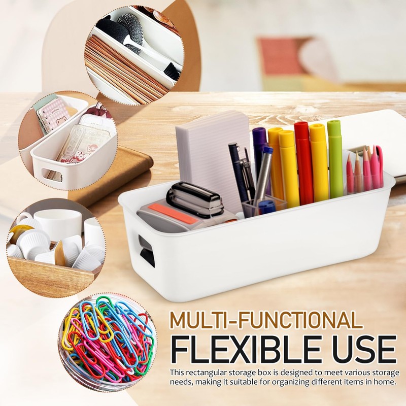 Mobestech 8Pcs Storage Bins Storage Basket Versatile Kitchen Pantry Organization