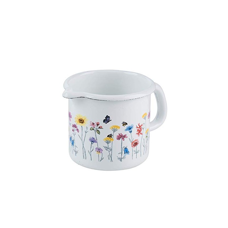 KAUFGUT PIGNATTA 'FLORA' SMALTATA ?10CM 0.75L RIESS 011312