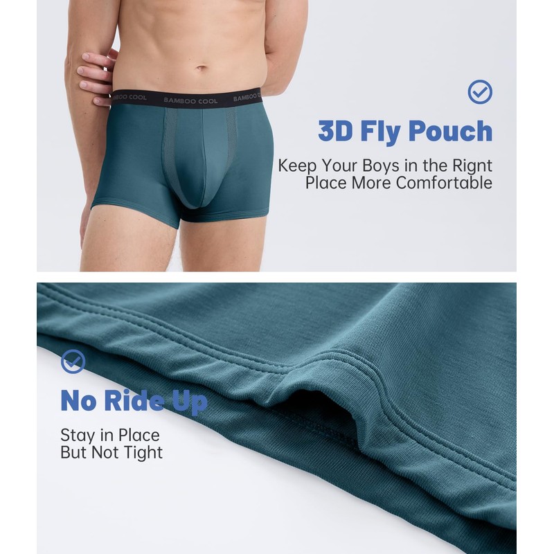 BAMBOO COOL Men's Cooling Trunks with U-Mesh Vent - Breathable