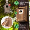 UUMENHA Bird Houses for Outside with Metal Predator Guard for