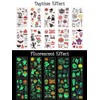 Tattoo Stickers Christmas Fluorescent Stickers Glow in the Dark Sticker