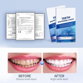 Teeth 14 Strips，Strips for Teeth Whitening, Tooth Whitening Removes Tartar Stain Removal, Fresh Breath.