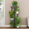 LINZINAR Plant Stand Indoor 4 Tier 5 Potted Multiple Plant