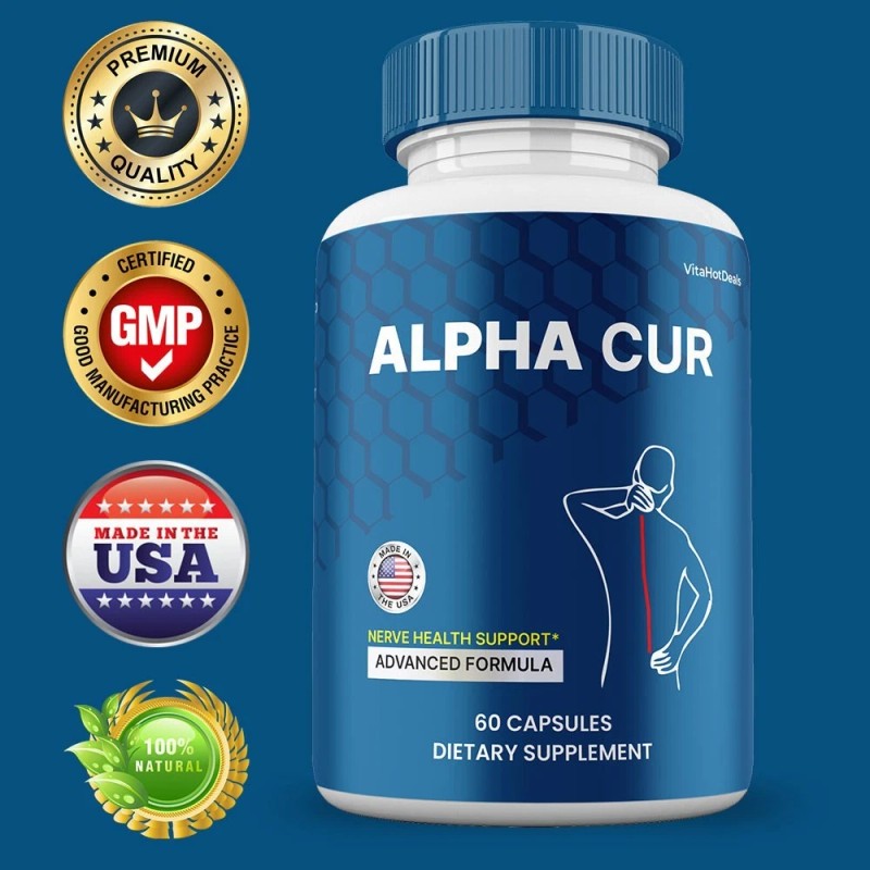 AlphaCur Alpha Cur Capsules, Nerve Health Formula, AlphaCur Supplement (5