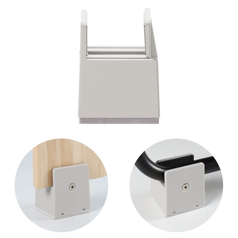BOIVSHI Table Legs Extension, Height Adjustment, 4-Piece Set, Height 50mm,