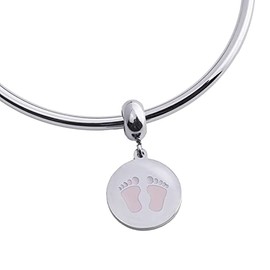 LuckyLy Charms Niños para Pulseras Mujer Acero Inoxidable Regalos para Mamá