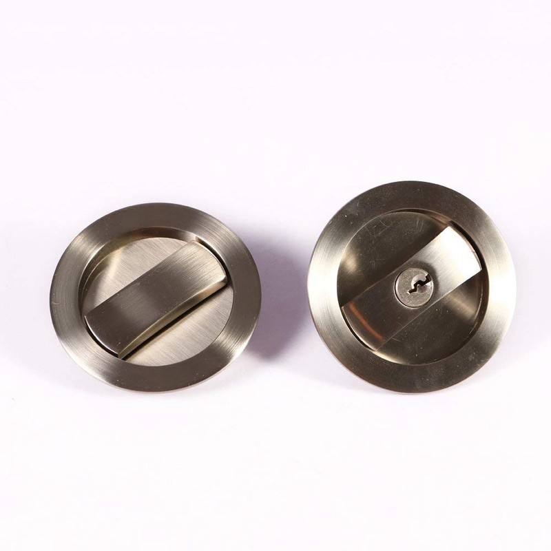 CCJH Invisible Barn Wood Sliding Door Gate Cup Handle Lock