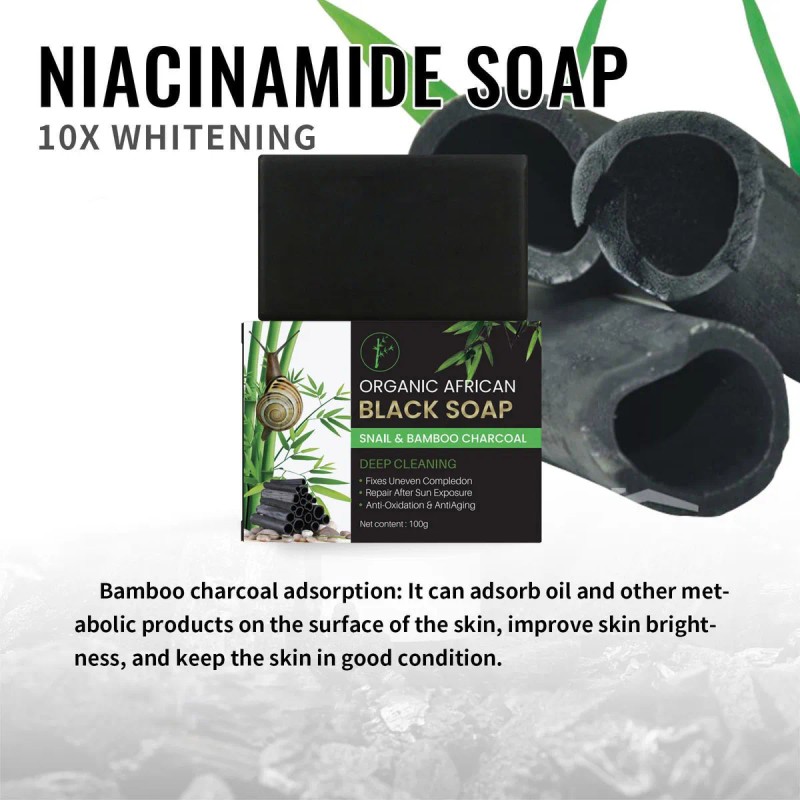 Barra De Carbón Activado Y Soap Para Rostro Y Cuerpo,
