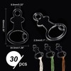PH PandaHall 30pcs Clear Acrylic Floss Bobbins, Embroidery Floss Thread