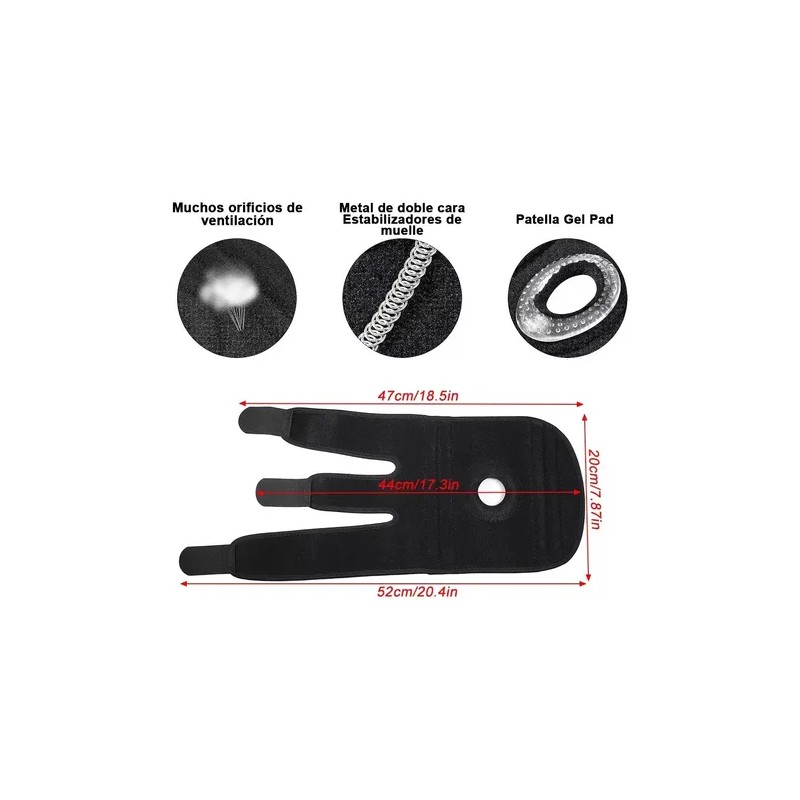 2 Pcs Rodillera Deportiva Ortopedica Máxima Proteccion