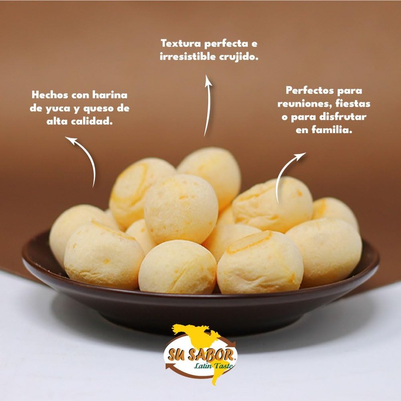 Su Sabor Cheese Snacks/Besitos. Pack of 6