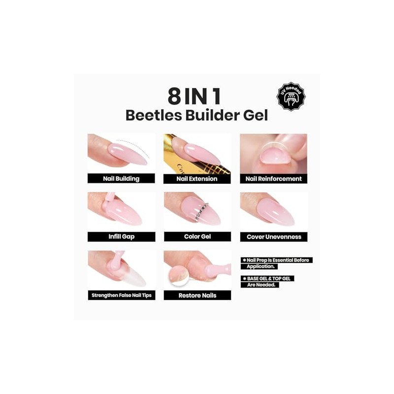 Beetles 7 en 1 Gel Constructor para Uñas - Fortalecedor
