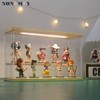 NONEMEY Clear Acrylic Display Case Stand with LED Light 2/3/4/5/6