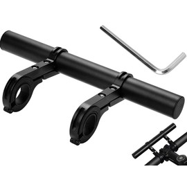 LSUO BAOFU 20 cm Bicycle Handlebar Extension, Bicycle Accessories, Spacer Bicycle Handlebar Stem, Handlebar Extension, Suitable for Torch, Smartphones, GPS Devices Handlebars