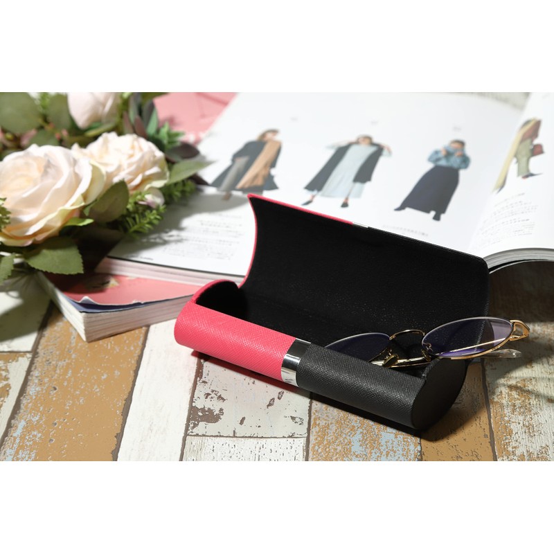 Looca Glasses Case, Sunglasses Case, Eyeglass Case, Hard Case, Leather-like