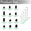 Ruibapa 535 PCS Set Screw Assortment Kit Metric + SAE