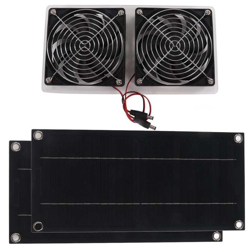 Solar Panel Fan Kit Waterproof Portable Environment Friendly Solar Exhaust