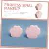 Baluue 16pcs Cat Shape Powder Puff for Makeup Dual-use Soft